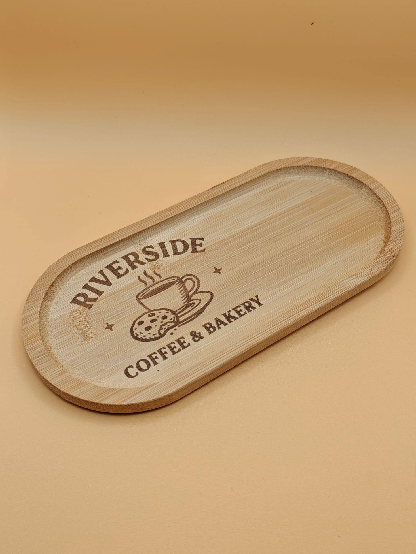 Gepersonaliseerde bamboe onderzetter – 10,5 x 22 cm