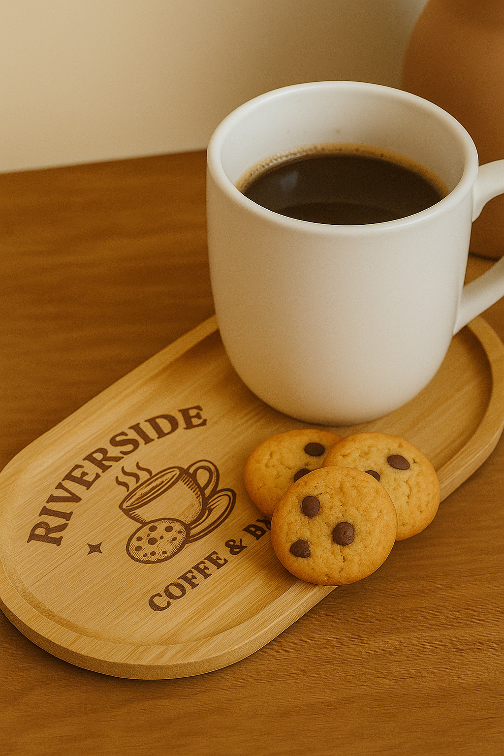 Gepersonaliseerde bamboe onderzetter – 10,5 x 22 cm